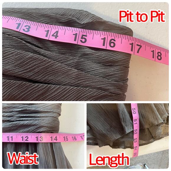 Jenny Yoo Collection Brown Silk Ruched Strapless Formal Evening Gown 10 - Picture 16 of 16